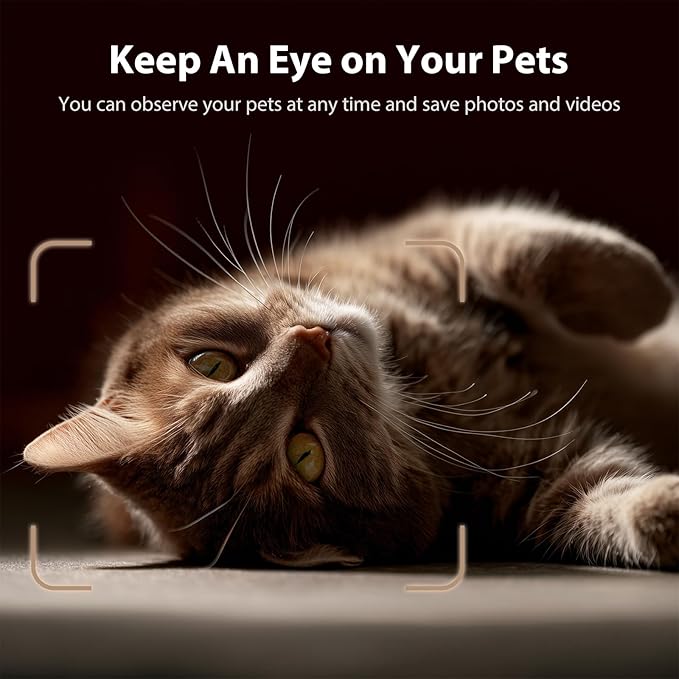 Automatic Cat Feeder with Camera, 1080P HD AI Pet Recognition Recording, 5G WiFi APP Remote Control, Timed Programmable Food Dispenser, Two-Way Audio, with Night Vision Function and Desiccant-PawvioPets