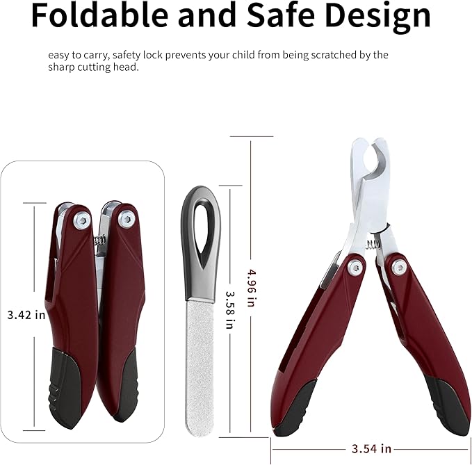 Dog Nail Trimmers & Dog Nail Clippers for Grooming - Small Dog Nail Clippers - Safe and Easy Stainless Pet Supplies-PawvioPets