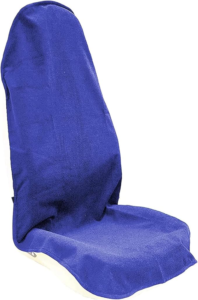 Car Seat Cover Protector Front Seats,for Gym Workout,Running,Swimming,Beach and Hiking,Waterproof Sweat Towel Bucket Seat Covers for Cars SUV Trucks (Blue, 1Pcs)-PawvioPets