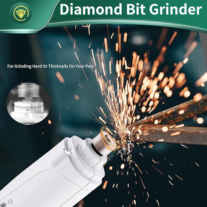 2 in 1 Dog Nail Clippers & Cat Nail Clippers Trimmers for Large Medium Small Dogs Cats Claw Trimmer Quick Sensor and Safety Guard USB Rechargeable Dogs Nail Trimmer with Catcher & 2 LED Lights-PawvioPets