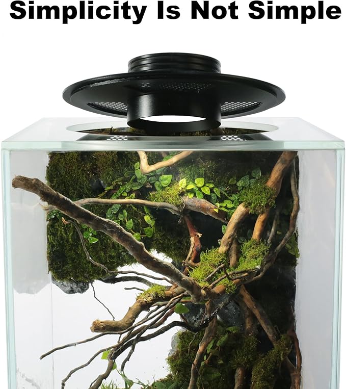 Desktop Glass Plant Terrarium with Grow Light(L7.8 W7.8 H14), for Succulent, Moss, Miniature Gardening Landscape, Betta Fish Tank, Indoor Plant Growth, Office Home Decoration (TimeControlled)-PawvioPets