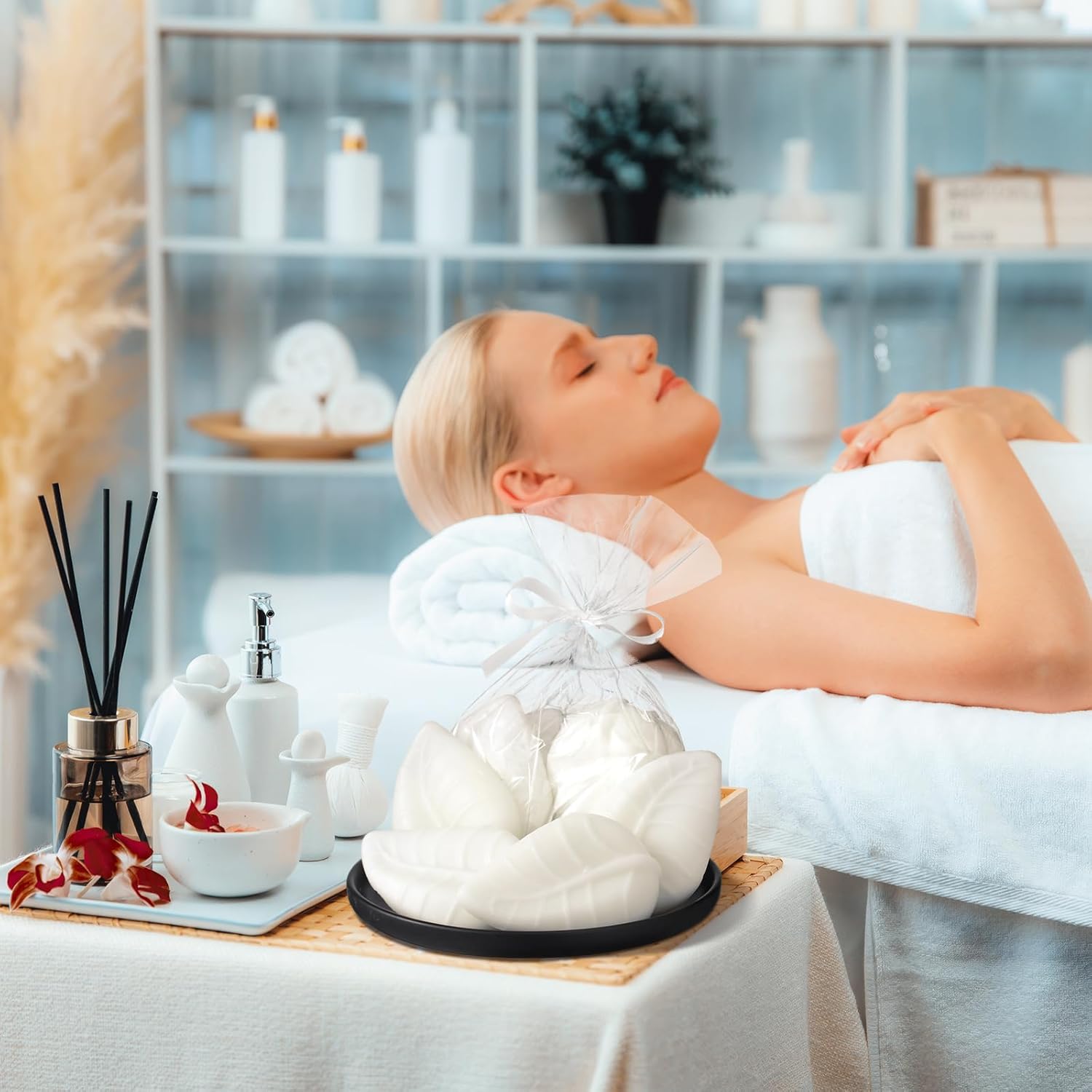 200g Bathroom Soap Decor Mini Tree Leaves Soaps for Bathroom Home Decorative Leaf Baby Shower Gifts Wedding Party Favors Bulk Bridal Shower Favors