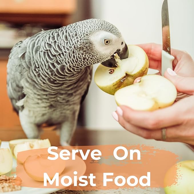 FeatherUp! Bird Vitamins with Biotin for Beautiful Plumage - Feather Growth Supplements for Parrots - 90 gm - 240 Servings-PawvioPets