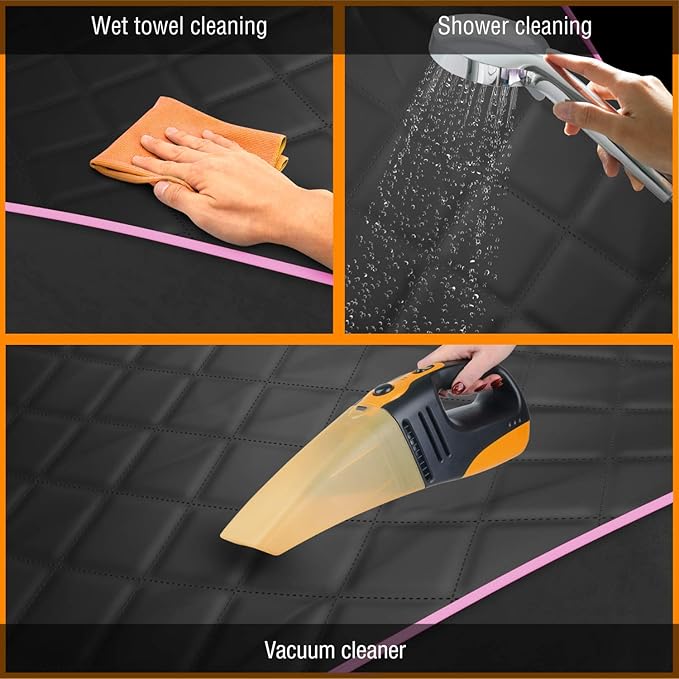 Active Pets Dog Car Seat Cover, Waterproof Front Seat Protector for SUV Truck Sedan, Pet Safety Travel Comfort System with Universal Fit, Pink-PawvioPets