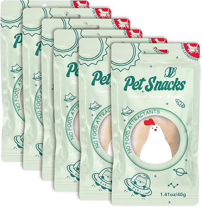 Cat Food Topper for Picky Eaters & Healthy Soft Cat Treat (Chicken), Wet Food with Gravy, High Protein & Limited Ingredient 6 Pack-PawvioPets