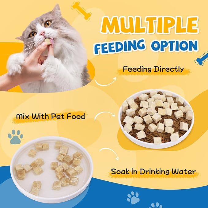 gazeupon Freeze Dried Chicken Treats for Dogs & Cats, Single Ingredient Natural and Healthy Training Treats & Food Topper, High Protein Dog Snacks,10.58 oz-PawvioPets