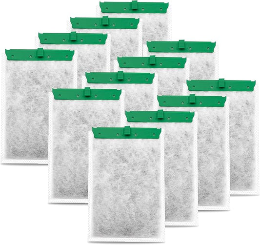 12 Pack Aquarium Filter Cartridge Compatible with Whisper Power Filters,Medium Replacement Filter Cartridges for 10i IQ10 PF10-PawvioPets