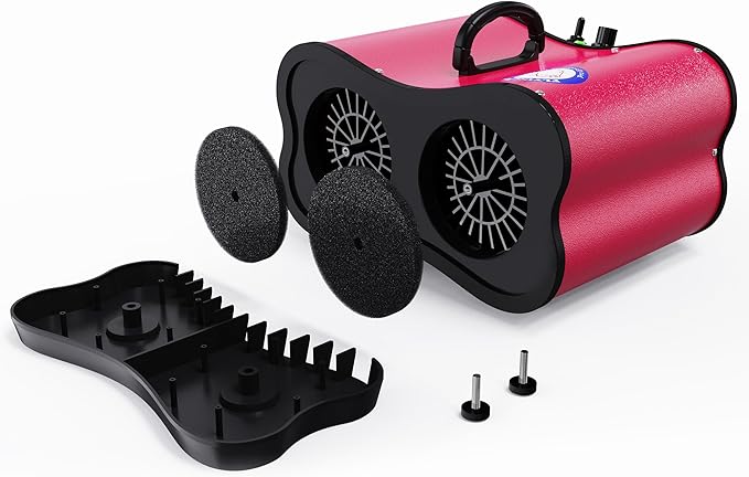 Flying Pig Double Motor High Performance Dog Pet Grooming Dryer -Magenta-PawvioPets
