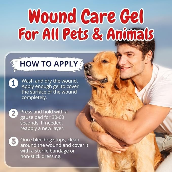 Dog Wound Care Gel – Styptic Powder Alternative for Dogs & Cats | Quick Stop Bleeding for Cuts, Nails & Scrapes | Liquid Bandage First Aid for Pets and Animals | Seal It® 15ml | Made in USA-PawvioPets