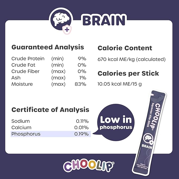 Bundle | Kidney + Brain Pouches. 14 Squeeze Vita Sticks (7 Kidney + 7 Brain) with Essential multivitamins. [Both Products are for Cats & Dogs of All Life Stages]-PawvioPets