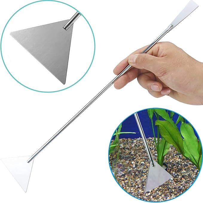 15in Aquascaping Tools, 4 in 1 Long Aquarium Tweezers Scissors Spatula, Stainless Steel Aquatic Plants Aquascaping Tools Set for Fish Starter Kits, Aquariums Tank and Terrarium-PawvioPets