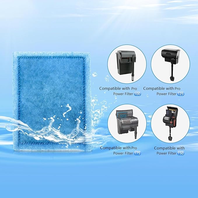 32 Pack Aquarium Filter Cartridge Rite-Size B Filter Cartridges Compatible with PRO Power Filters 100/125/175 Power Filter 150-PawvioPets