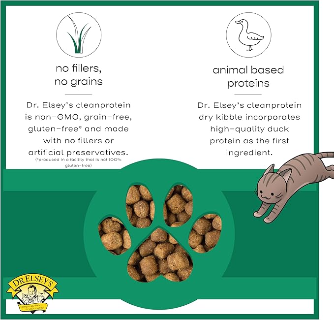 Dr. Elsey's cleanprotein Dry Kibble Duck 6.6 lb Bag-PawvioPets