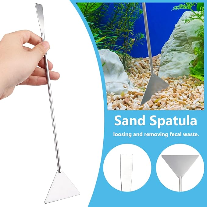Fish Tank Cleaning Tools, 6 pcs Aquarium Cleaning Tools, Feeder Tools Kit, Aquarium Plants Cleaner, Algae Scraper for Glass Aquariums-PawvioPets