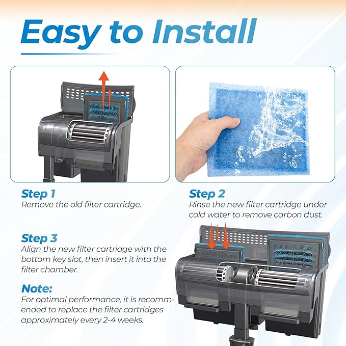 ANTOBLE 12 Pack Rite-Size C Filter Cartridges Fish Tank Aquarium Filters Compatible with Marineland Penguin 200 350 PRO 275 375 Bio-Wheel Power Filters-PawvioPets