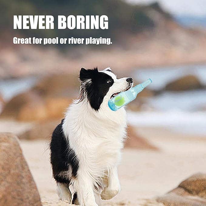 Dog Squeaky Floating Toy for Small Medium Large Dogs Training Fetch Indestructible Dog Chew Toys Indoor Pool Beach Outdoor Pet Supplies Yellow S-PawvioPets