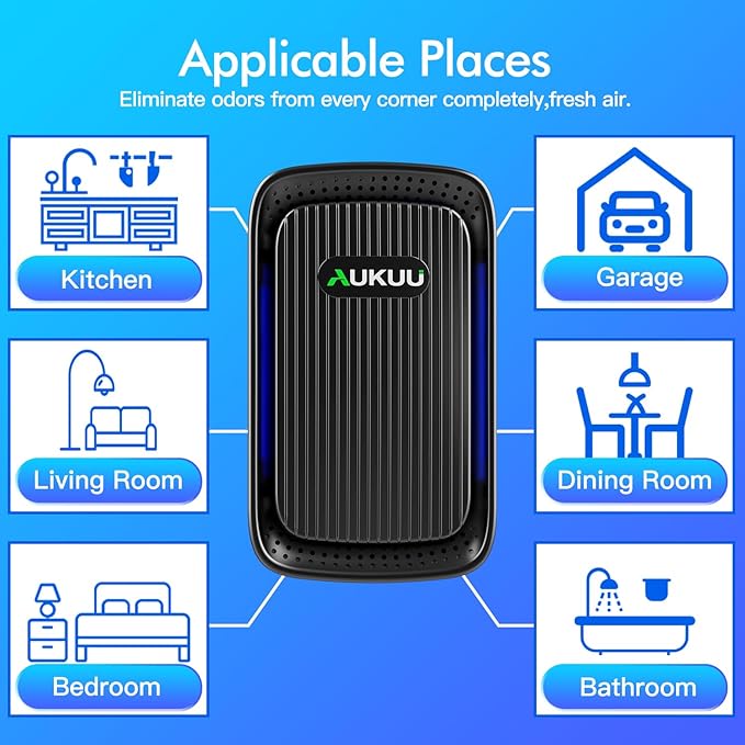 Air Ionizers (4 Pack）- Plug In Negative Ion Air Purifiers - Quiet Air Freshener for Home, Bedroom, Office, Basement - Portable Air Purifier Odor, Smoke, Dust, Pet Smell - Mini Air Cleaner Black-PawvioPets