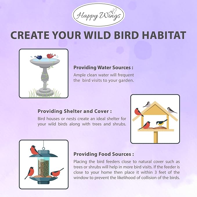 Finch Blend Bird Food - Mix of Sunflower Hearts/Kernels and Nyjer, 5 Pounds - No Grow Seed - For Wild Birds-PawvioPets