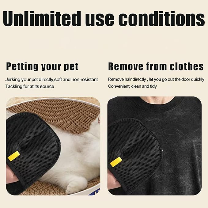 2 Pack Pet Hair Removal Gloves for Cats & Dogs,2025 Electrostatic Pet Hair Removal Gloves for Bedding,Reusable & Washable Efficient Grooming Gloves for Clothing,Furniture,Carpet,Car Seat,Pet Grooming-PawvioPets