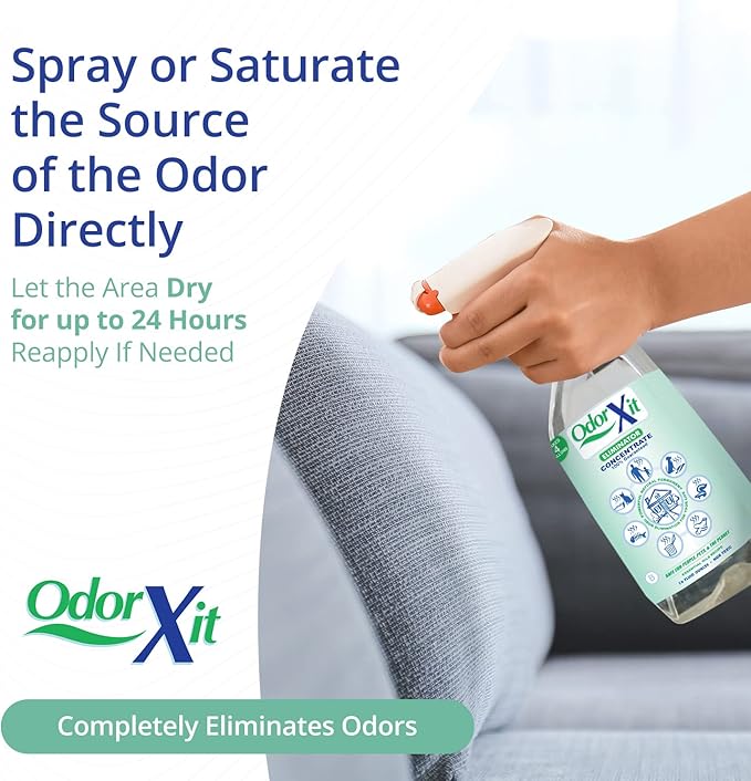 Concentrated Pet Urine Odor Eliminator, Ideal for Cat, Dog Poo and Urine Smell, Versatile & Natural Odor Neutralizer for Home and Outdoor Use, Deodorizer & Absorber, Concentrate, 16oz-PawvioPets