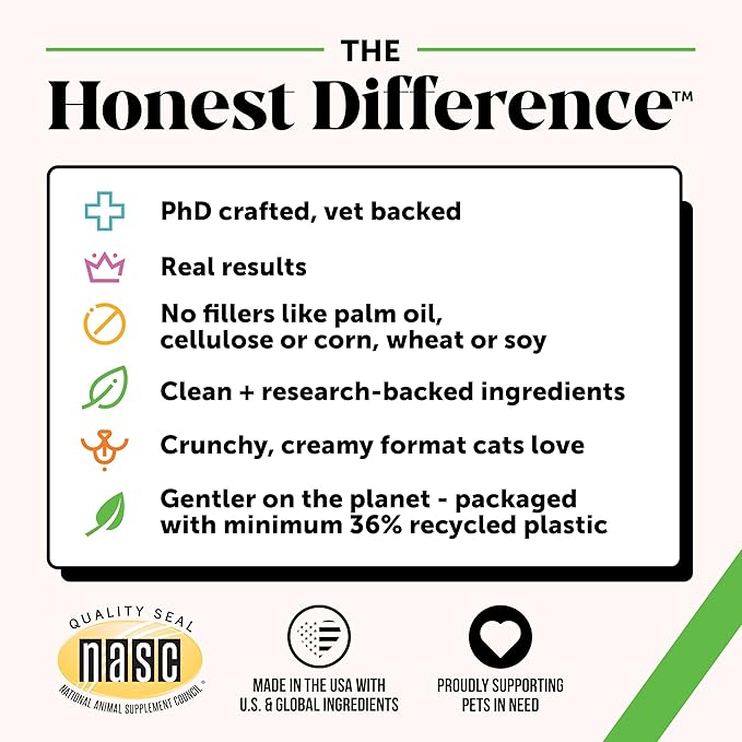 Cat Hairball Support Crunchy & Creamy Chews, Hairball Remedy Treats, Cat Furball Treatment, Supports Skin & Coat, Vitamins for Digestion, Chicken (30-Day Supply)-PawvioPets