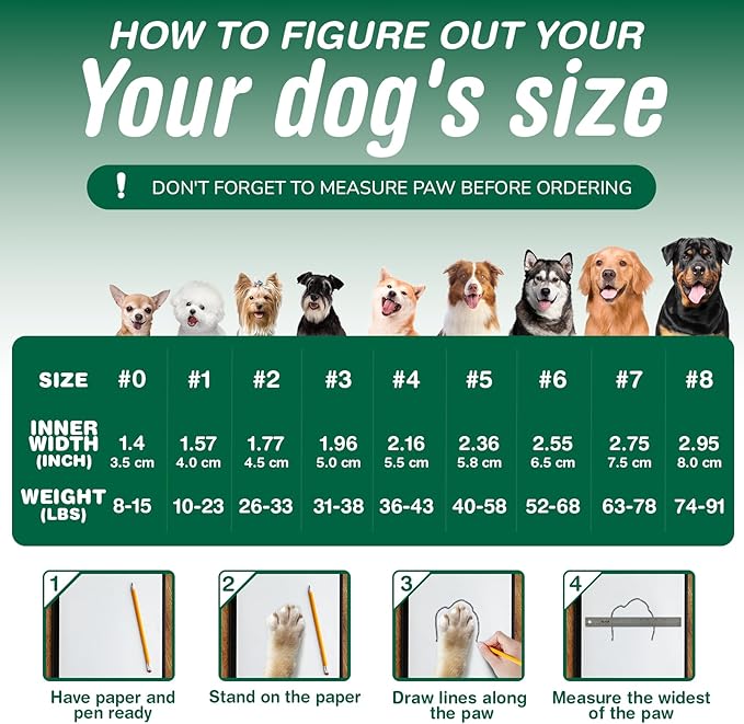 Dog Shoes for Large Dogs, Anti-Slip Dog Boots for Winter Snow, Hot Pavement, Dog Booties & Paw Protectors Pink Size 8-PawvioPets