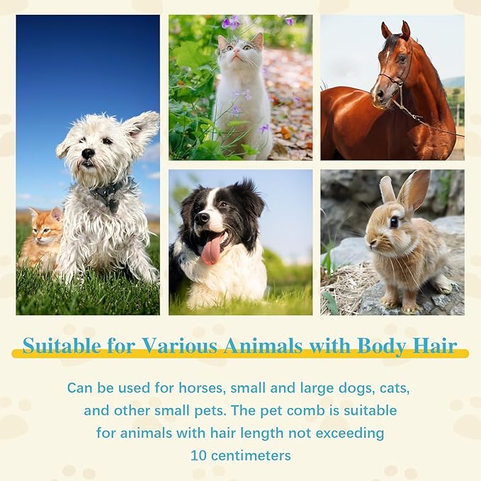 2025 Upgrade Deshedting Dog Brush & Cat Brush - Dog Undercoat Brushs with Comfort Grip, Pet Hair Removal Tool for Shedding - Fits Short Hair Pets (4 Inches)-PawvioPets