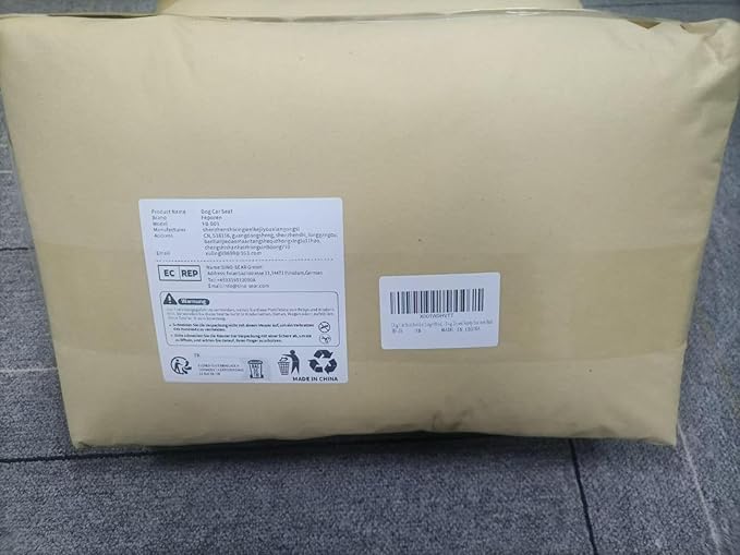 Dog Car Seat for Medium Dogs Up to 50 lbs, Pet Booster Seat for Cars SUVs and Trucks, Travel Dog Bed with Safety Strap, Thick Cushion, Non-Slip Base, Washable and Portable (Black)-PawvioPets