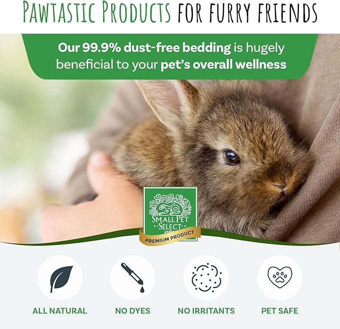 Small Pet Select Premium Small Animal Bedding, Natural Soft Paper Bedding for Small Indoor and Outdoor Pets, Made in USA, Jumbo Size 178 L Pack-PawvioPets