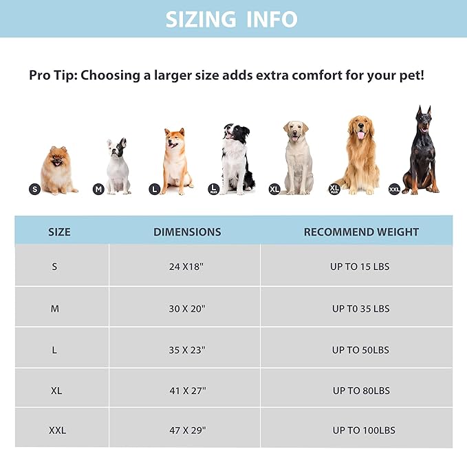 Dog Cooling Mat for Large Dogs - 41x27 Orthopedic Memory Foam Pet Pad for Summer, QMAX>0.5, Washable Premium Comfort Crate Pad for Your Furry Companion, Grey-PawvioPets