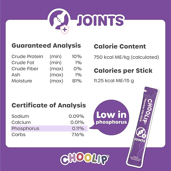 Grab & Go Squeeze Vita Stick Lickable Treats for Dogs & Cats. 49 Joint Support Sticks with Essential multivitamins. Soft and Tasty Paste for All Life Stages, Supporting Joints Health-PawvioPets