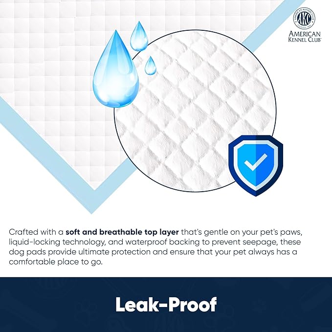 AKC Advanced Puppy Pads with Color-Changing Health+ Indicator and Ultra Absorbent Quick Dry Gel – 28"x30" Leakproof Training Pads for Dogs – Fresh Scented – 50 Count, X-Large-PawvioPets