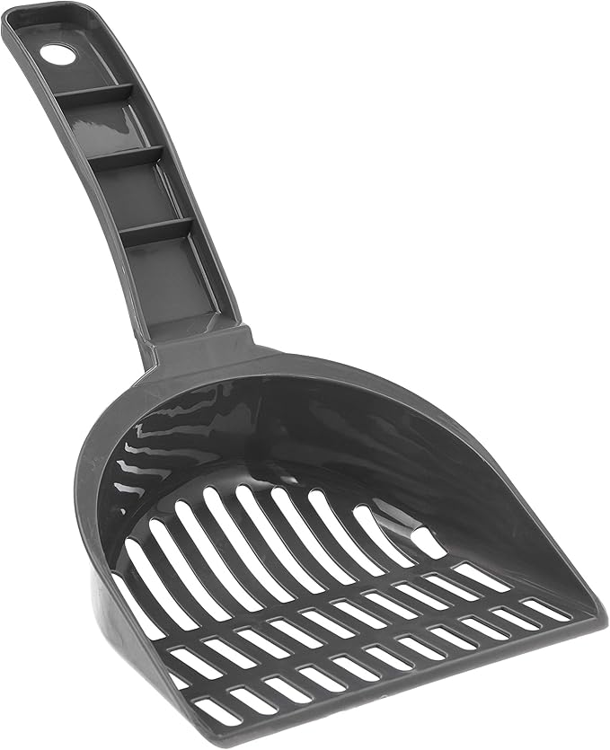 Amazon Basics Durable Litter Scoop for Cat Litter Box, with Holder, Efficient Scooper-PawvioPets