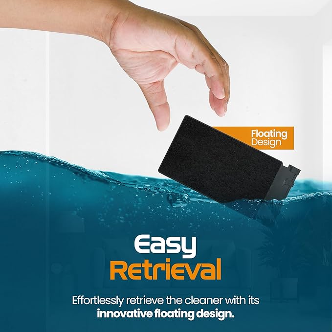 FL!PPER Flipper Cleaner Float - 2-in-1 Floating Magnetic Aquarium Glass Cleaner - Fish Tank - Scrubber & Scraper Aquarium Cleaning Tools – Fish Tank, Max-PawvioPets