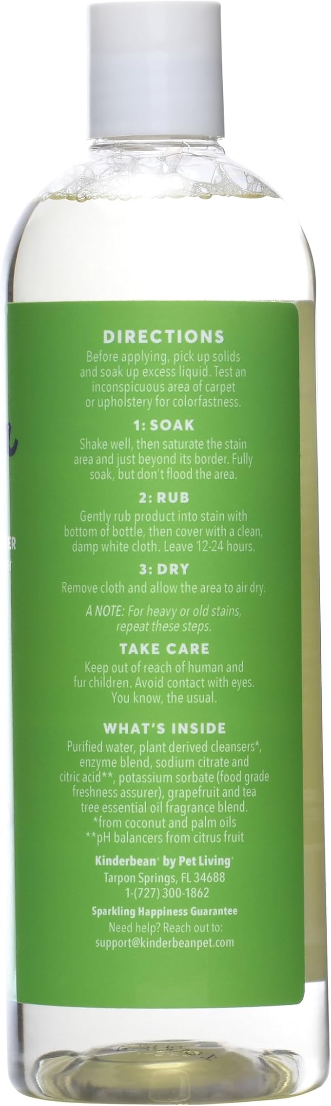 Dog & Cat Urine Stain and Odor Eliminator for Carpet, Upholstery, Hard Floors - Single 24 oz., Grapefruit Tea Tree Scent, Enzyme Bio-Active Formula with Squeeze and Spray Top-PawvioPets