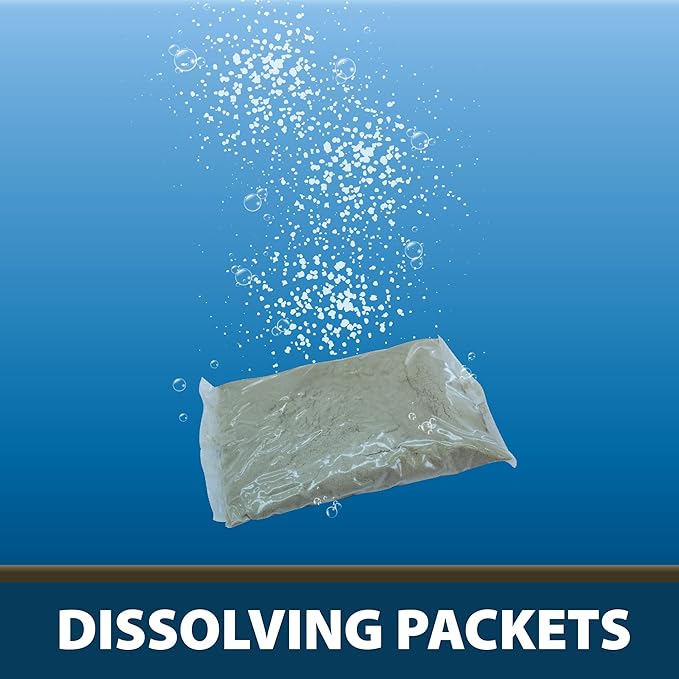 Airmax PondClear Packets, Beneficial Bacteria & Enzyme Clarifier Treatment with Ecoboost PRx, Clear & Clean Pond & Lake Water, Safe for Fish, 12-Count-PawvioPets