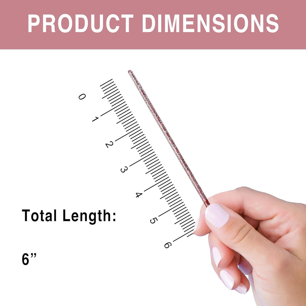 Coffee and Cocktail Stirrers, Reusable Plastic Drink Stirrer Sticks, 100 Ball Head Swizzle Sticks, Use as a Cocktail Garnish or Cake Pop Stick, and Restaurant Supplies, 6 inch (Pink)