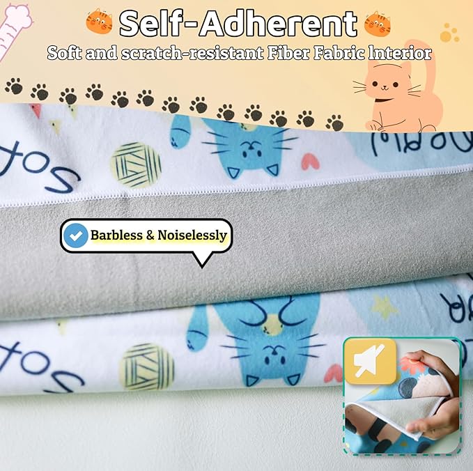 31.5" Cat Wrap for Grooming-Premium Cat Grooming Wrap Cat Restraint for Nail Clipping, Self-Adherent Soft Cat Blanket to Wrap Cat Anti-Scratch Anti-Escape Grooming Bag (White, XXL)-PawvioPets