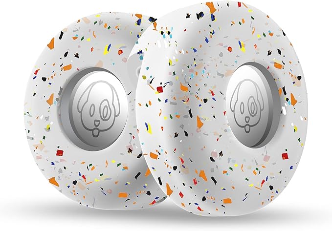 Airtag Holder for Dog Collar, Cibaabo Silicone Air Tag Case Cover Compatible with Apple Airtags for 0.8-1.2inch Cat Pet Collar Harness Loop-PawvioPets