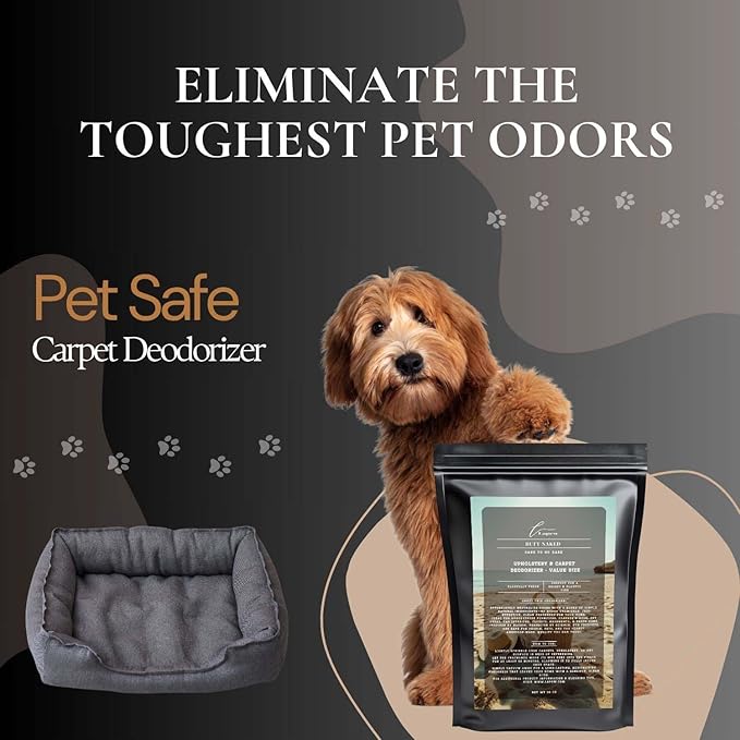 Butt Naked Carpet Freshener Powder Refill 36 oz | Powerful Odor Eliminator for Home | Upholstery Deodorizer | Carpet Deodorizer | Pet Urine | Cat Litter Box-PawvioPets