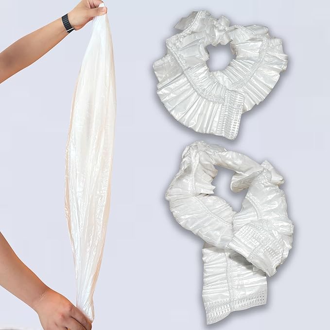 50 Pack Litter Box Liners Compatible with Lifewit Litter Box Cat, Elastic Band Trash Bags for Disposal of Cat Waste, Waterproof and Leak Proof (Clear)-PawvioPets