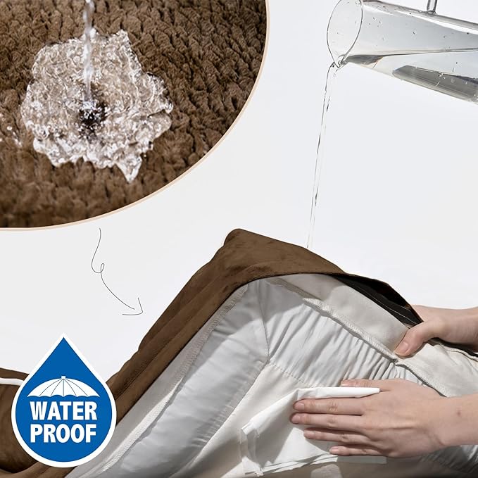 Comfort Expression Small Dog Beds Waterproof Orthopedic Foam Dog Sofa Beds for Small Dogs Comfy Pet Bed with Washable Removable Cover & Non-Slip Bottom(X-Small,Chocolate Brown)-PawvioPets