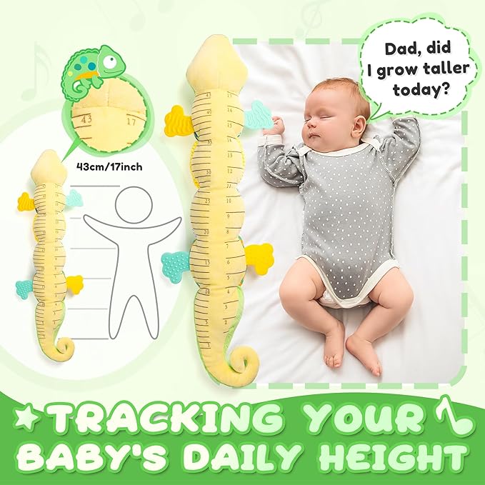 Baby Toys 0-6-12 Months, Musical Stuffed Animal Activity Soft Toys with Multi-Sensory Crinkle,Rattles and Textures,Infant Tummy Time Toys for Newborn Boys Girls,Dinosaur,Green-PawvioPets