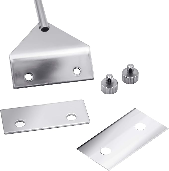 Aquarium Fish Tank Tools Kit Stainless Steel Algae Cleaning Scraper Razor Cleaner with 10 Pcs Blades (26 Inch)-PawvioPets