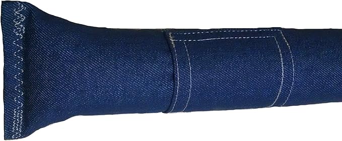 15" Cat Kicker Toy with Refillable Catnip Pocket (Denim) - Filled with Premium Canadian Catnip-PawvioPets