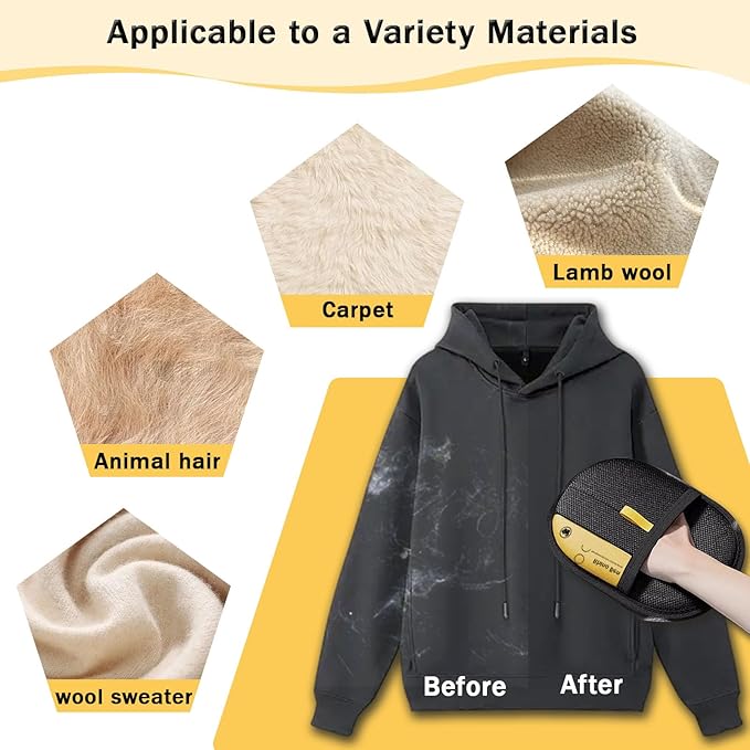 3 Pcs Pet Hair Removal Glove for Cats,Newly Upgraded Reusable Electrostatic Pet Hair Gloves, magic brush pet hair remover Tool for Clothing, Couch, Carpet, Car Seat-PawvioPets