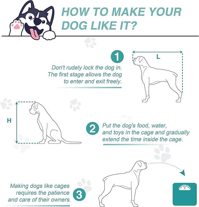 EDYO LIVING 72.5" Large Dog Crate Furniture for 2 Dogs, Wooden Dog Kennel with Drawers, Divider, Sliding Barn Door, Water Resistant Indoor Furniture Style Double Dog Crates, White-PawvioPets