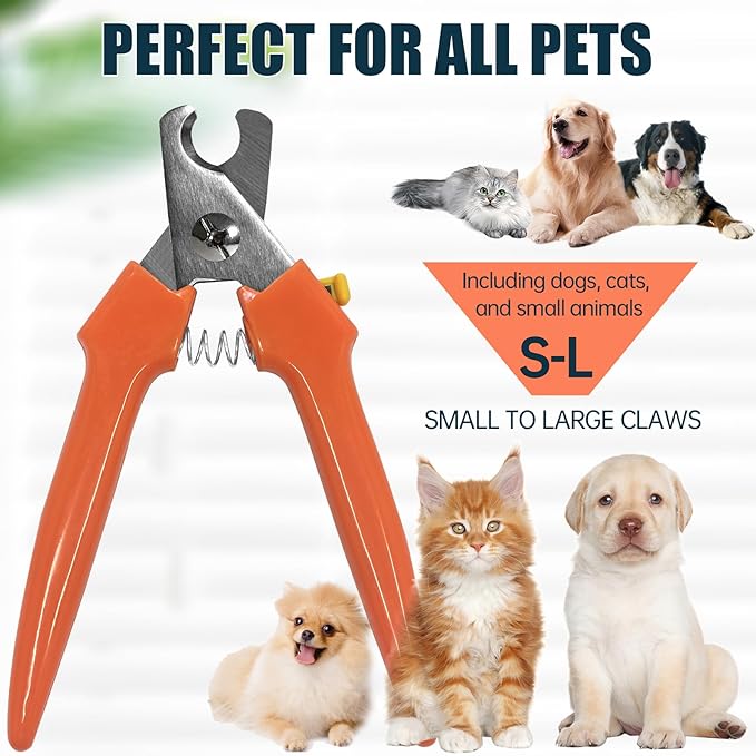 Dog Nail Trimmers 767C - Professional Dog Nail Clippers for Large and Small Dogs, Easy-to-Use Pet Nail Trimmers for Safe and Precise Grooming, Durable Claw Clippers for Paws Care-PawvioPets