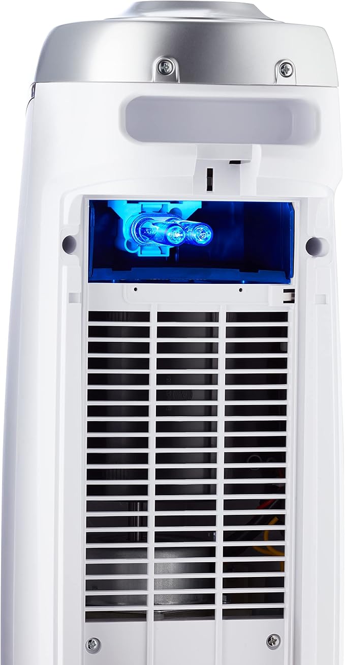 GermGuardian Air Purifier with HEPA 13 Filter, Removes 99.97% of Pollutants, Covers 743 Sq. Foot Room in 1 Hour, UV-C Light Helps Reduce Germs, 22 Inch, 2-Pack, White, AC4825W2PK-PawvioPets