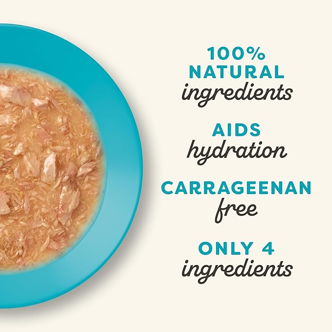 Applaws Natural Wet Cat Food in Gravy, Limited Ingredient Canned Wet Cat Food, No Additives, Made with Natural Ingredients, Tuna Fillet in Gravy (24 x 2.47oz Cans)-PawvioPets